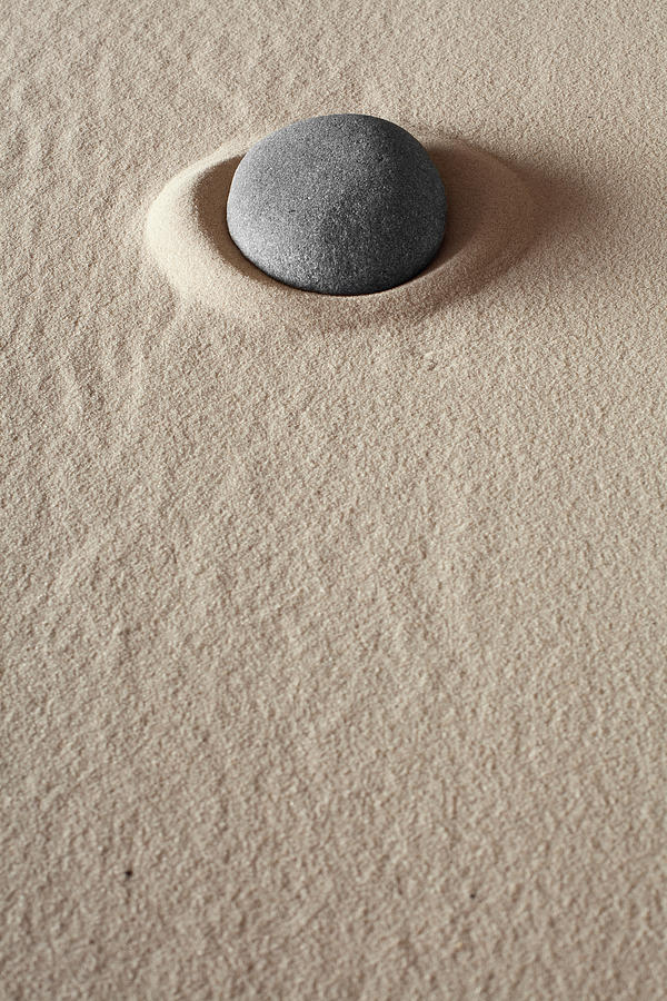 Abstract Photograph - Zen Meditation Stone #1 by Dirk Ercken
