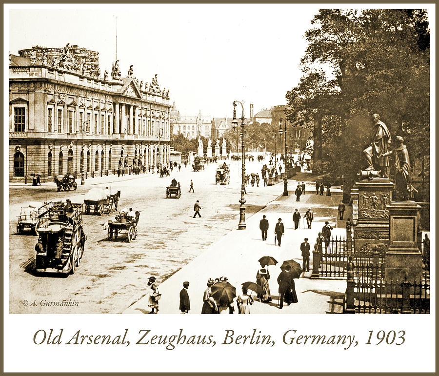 Zeughaus, Old Arsenal, Berlin, Germany, 1903, Vintage Photograph #1 Photograph by A Macarthur Gurmankin