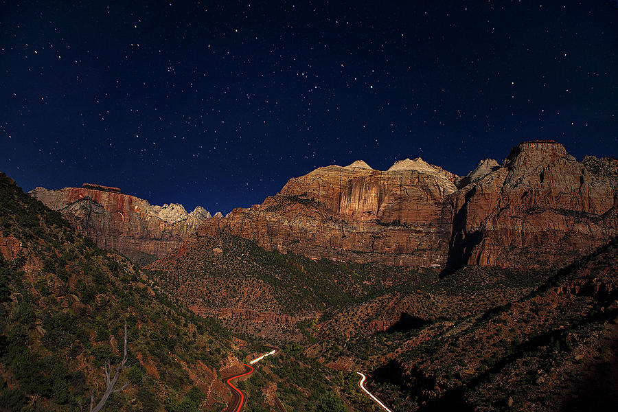 Zion Under the Stars #1 Photograph by Andrew Soundarajan