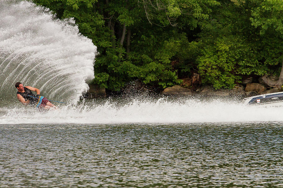 38th Annual Lakes Region Open Water Ski Tournament #10 Photograph by Benjamin Dahl