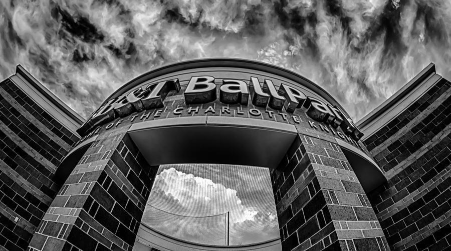 Bbt Baseball Charlotte Nc Knights Baseball Stadium And City Skyl #10 Photograph by Alex Grichenko
