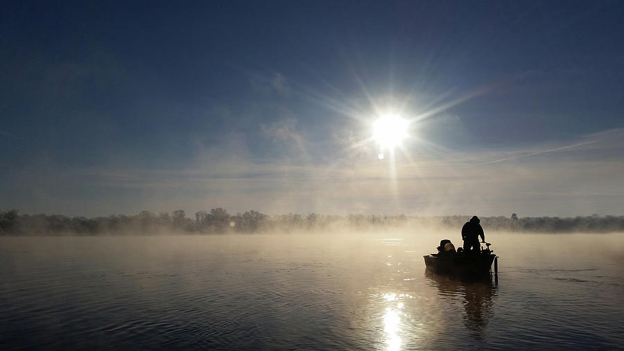 10 Below Zero Fishing Photograph by Brook Burling