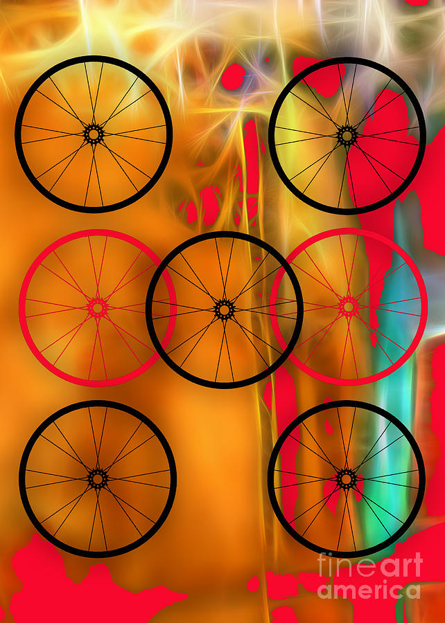 Bicycle Wheel Collection #10 Mixed Media by Marvin Blaine
