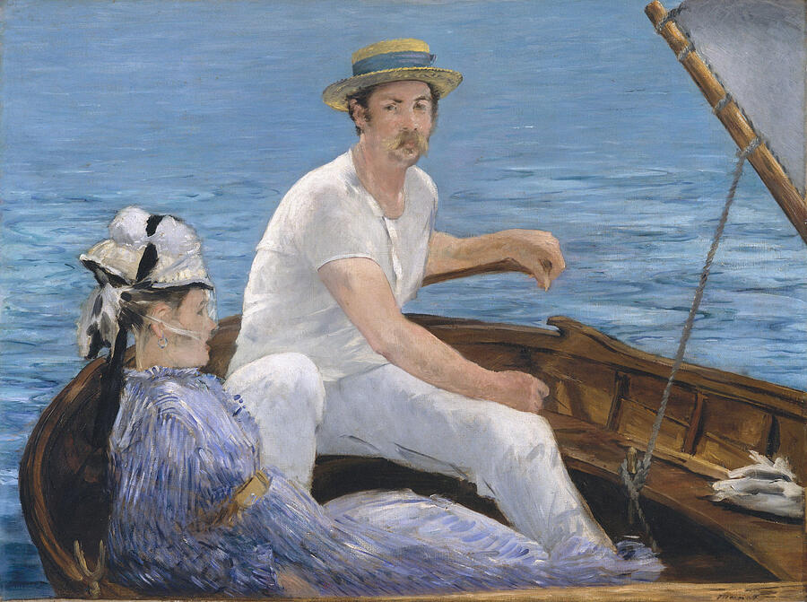 Boating, from 1874 Painting by Edouard Manet