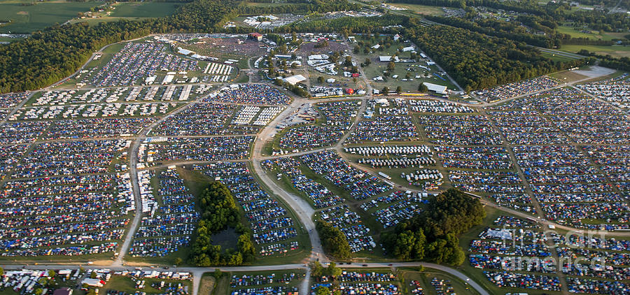 Bonnaroo Music Festival Aerial Photo Photograph By David Oppenheimer ...