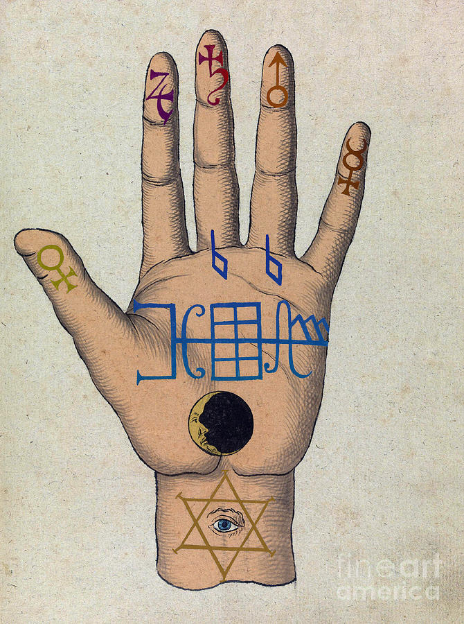 Magic Photograph - Cabbalistic Signs And Sigils, 18th #10 by Science Source