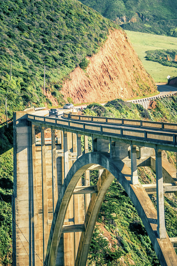 California Bixby bridge in Big Sur Monterey County in Route 1 #10 Photograph by Alex Grichenko