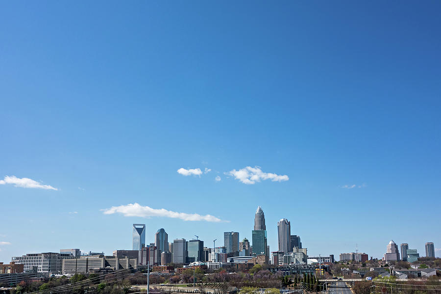 Charlotte north carolina city skyline and downtown  #10 Photograph by Alex Grichenko