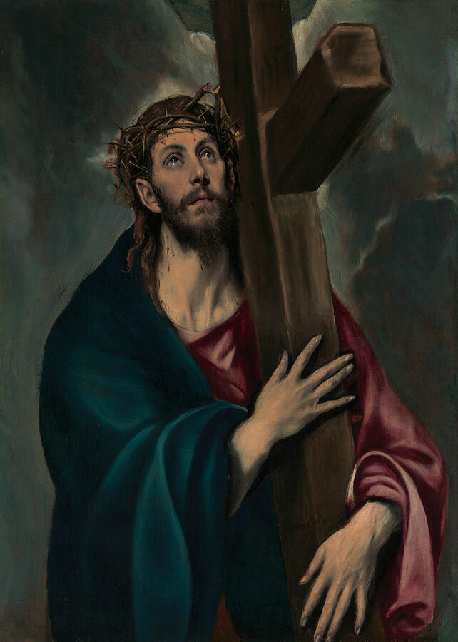 Christ Carrying the Cross, from circa 1577-1587 Painting by El Greco