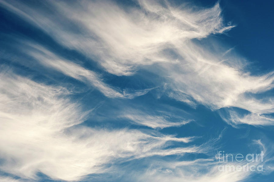 Cirrus Fibratus Fair Weather Clouds #10 Photograph by Jim Corwin
