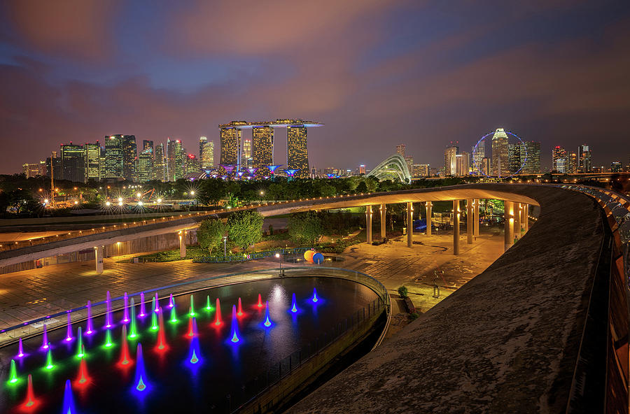 Cityscape of Singapore city #10 Photograph by Anek Suwannaphoom
