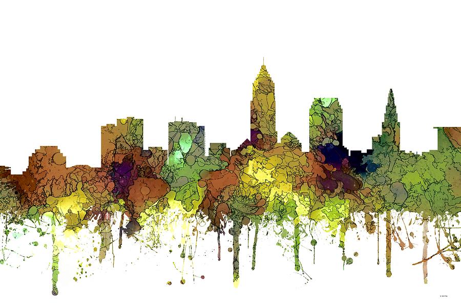 Cleveland Ohio Skyline #10 Digital Art by Marlene Watson