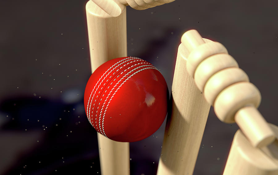 Cricket Ball Hitting Wickets Digital Art by Allan Swart - Fine Art America