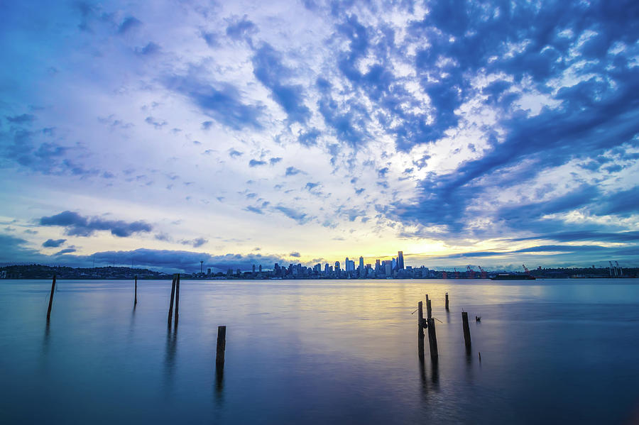 Early Morning Sunrise In Seattle Washington #10 Photograph by Alex Grichenko