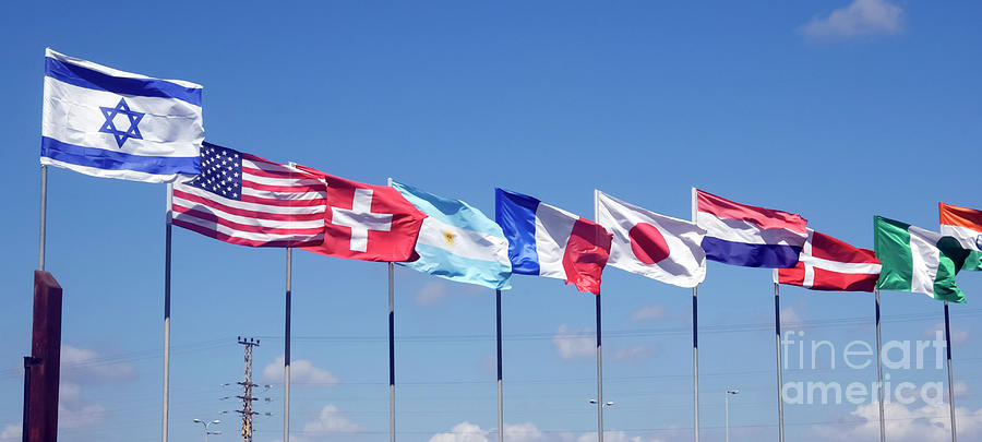 10 Flags Of Different Countries Photograph by Ilan Rosen