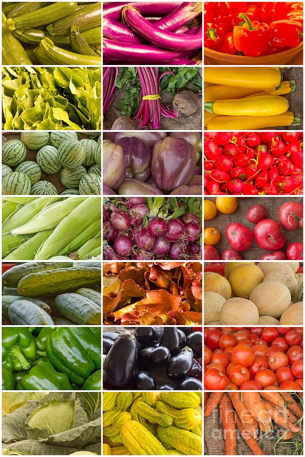 Fruit and Vegetable Collage #10 Photograph by Ezume Images - Pixels