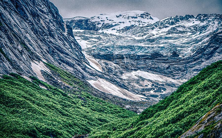 Glacier And Mountains Landscapes In Wild And Beautiful Alaska #10 Photograph by Alex Grichenko