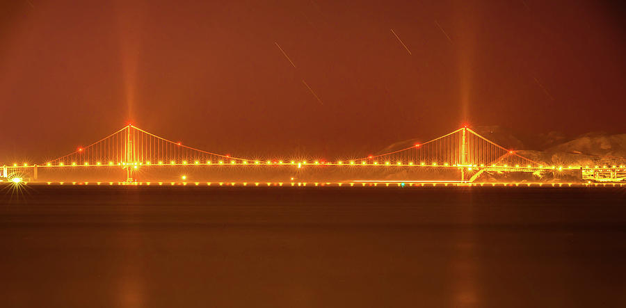 Golden Gte Bridge In San Francisco At Night #10 Photograph by Alex Grichenko