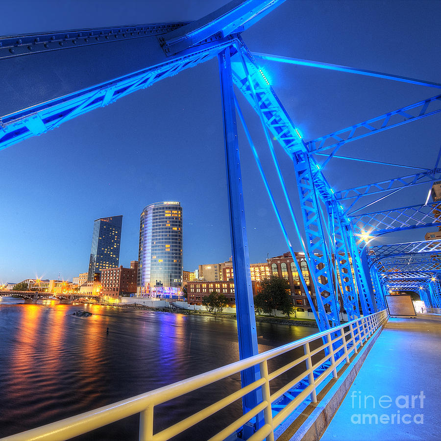 Bridge Photograph - Grand Rapids  #10 by Twenty Two North Photography