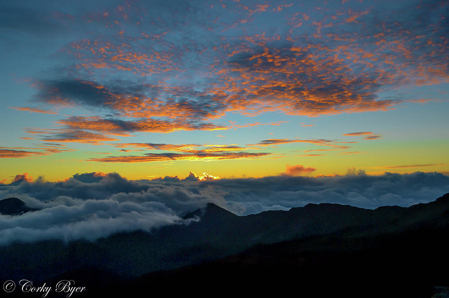 Haleakala Crater Sunrise Photograph by Corky Byer - Fine Art America