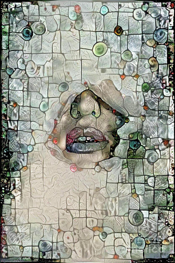 Hidden Face with Lipstick #10 Digital Art by Amy Cicconi