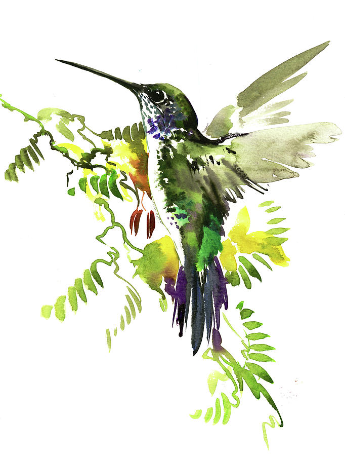 Hummingbird #11 Painting by Suren Nersisyan