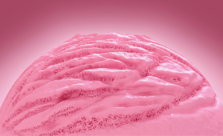 Strawberry Digital Art - Ice Cream Scoop #10 by Allan Swart