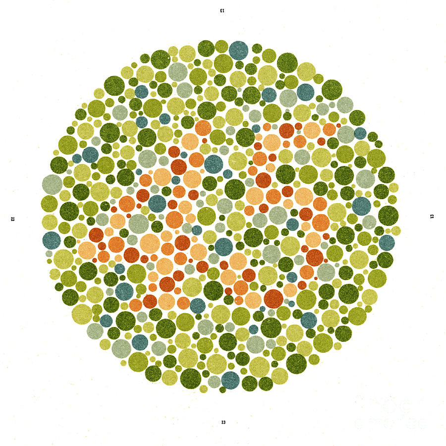 Ishihara Color Blindness Test #10 Photograph by Wellcome Images