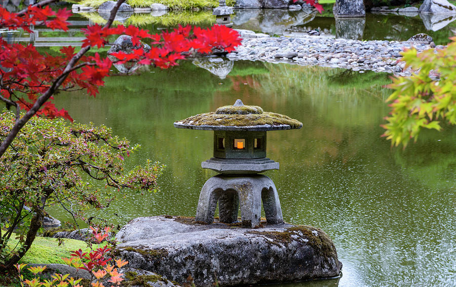 Japanese Garden, Seattle #10 Digital Art by Michael Lee