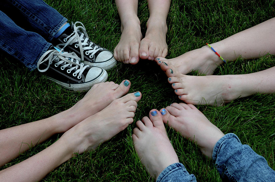 City Photograph - 10 Kids feet by LeeAnn McLaneGoetz McLaneGoetzStudioLLCcom