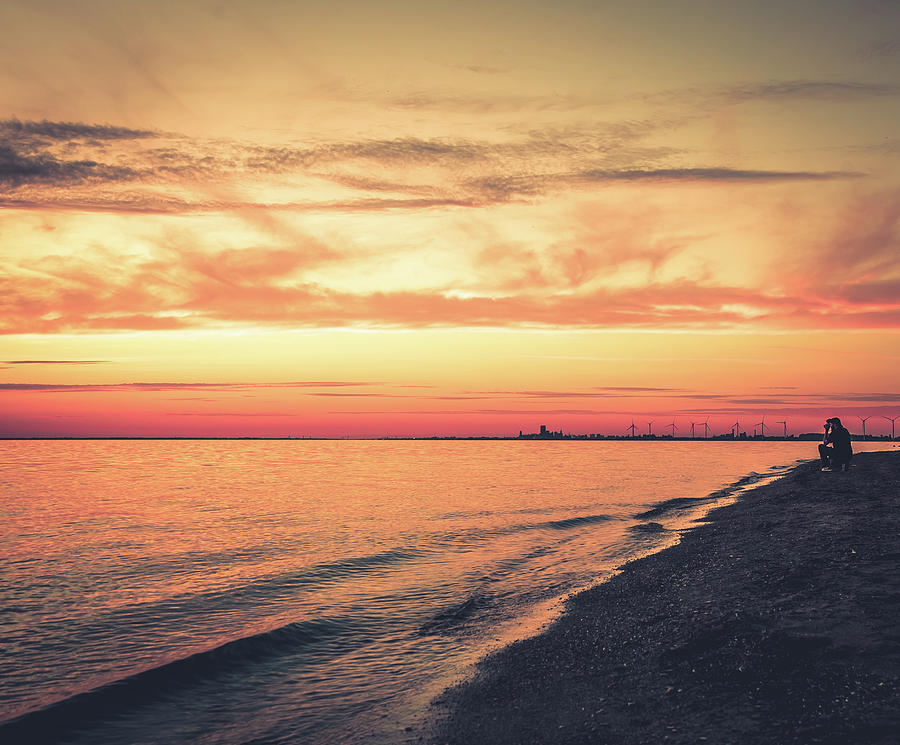 Lake Erie Sunset #10 Photograph by Dave Niedbala