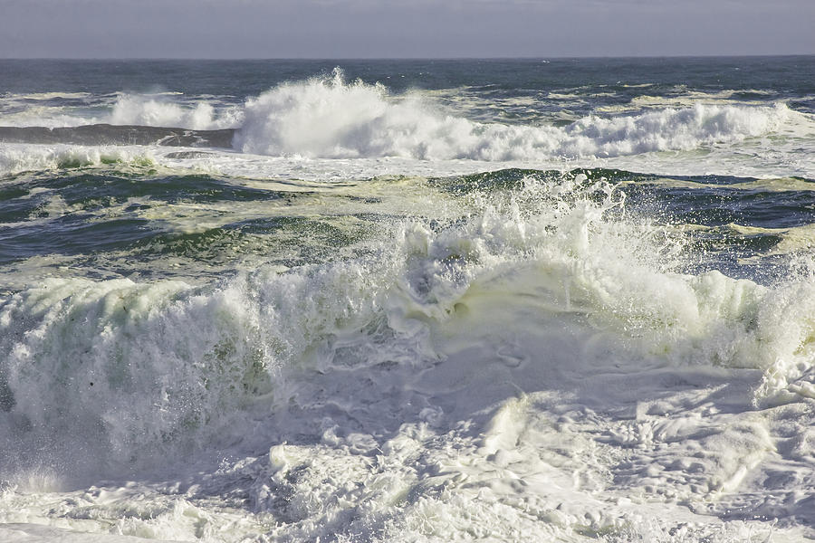 Large Waves Near Pemaquid Point On The Coast Of Maine #10 Photograph by Keith Webber Jr