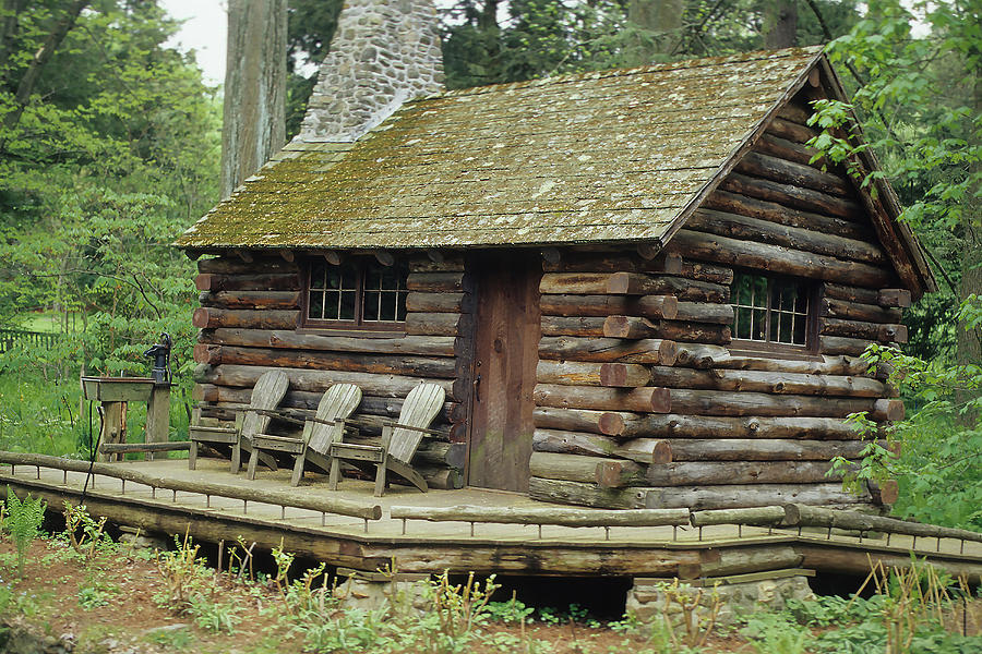 Log Cabin In Virginia Photograph By Carl Purcell