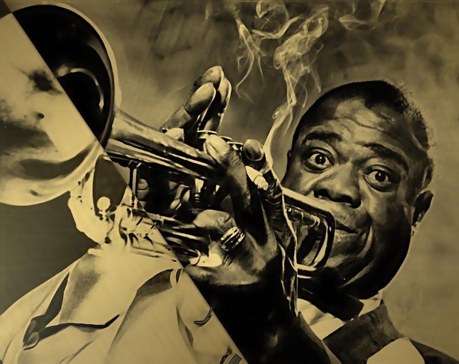 Louis Armstrong Collection #10 Mixed Media by Marvin Blaine