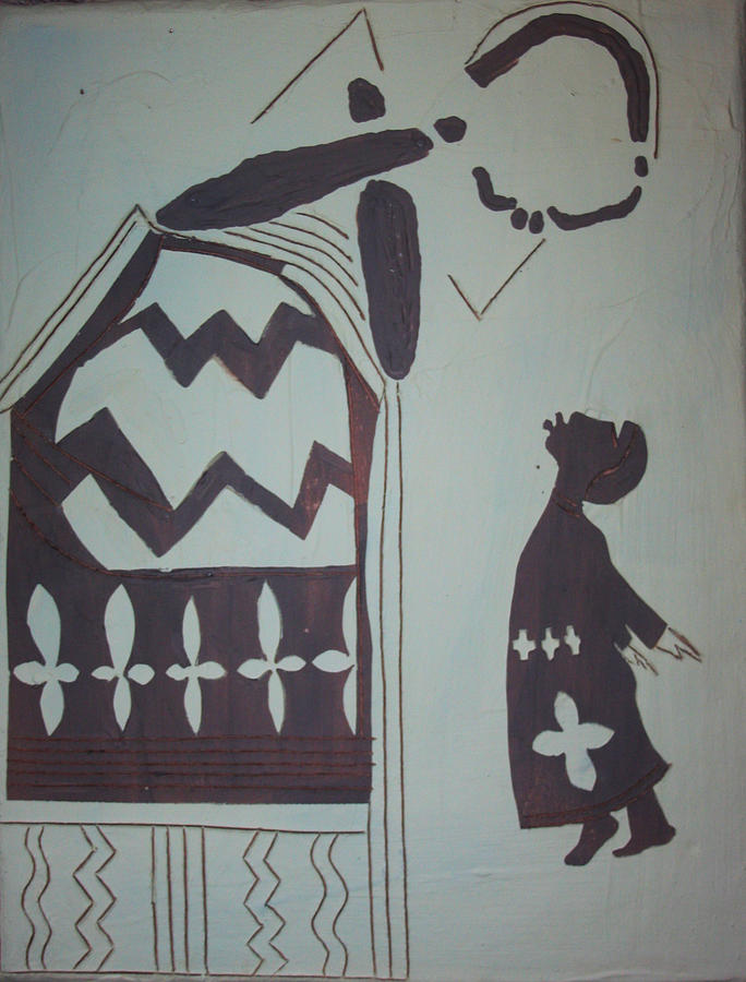 Madonna and Child #10 Painting by Gloria Ssali
