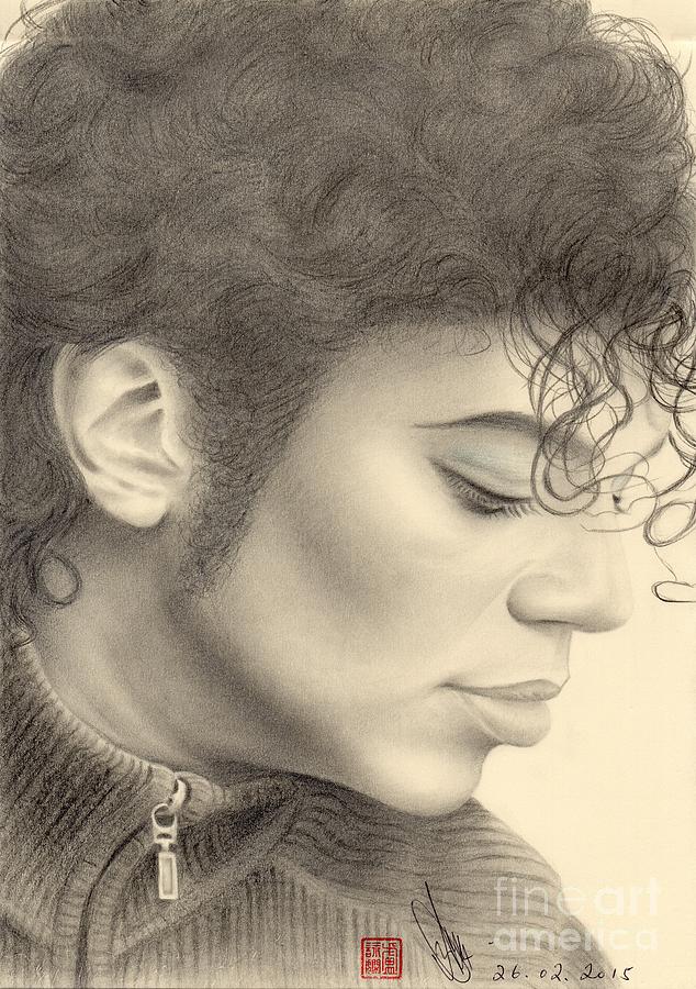 Michael Jackson #Four Drawing by Eliza Lo