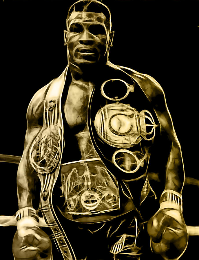 Mike Tyson Collection #10 Mixed Media by Marvin Blaine