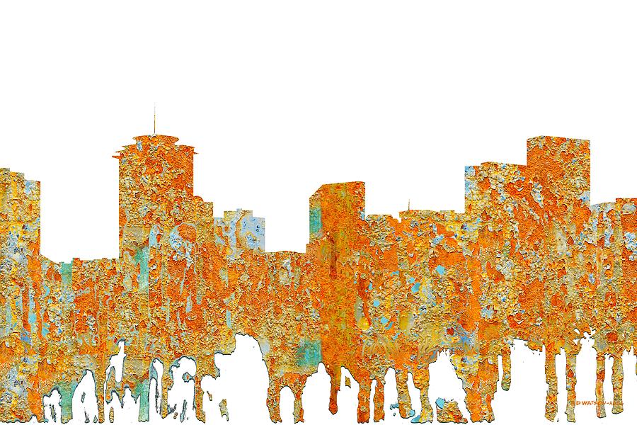 New Orleans Louisiana Skyline #10 Digital Art by Marlene Watson