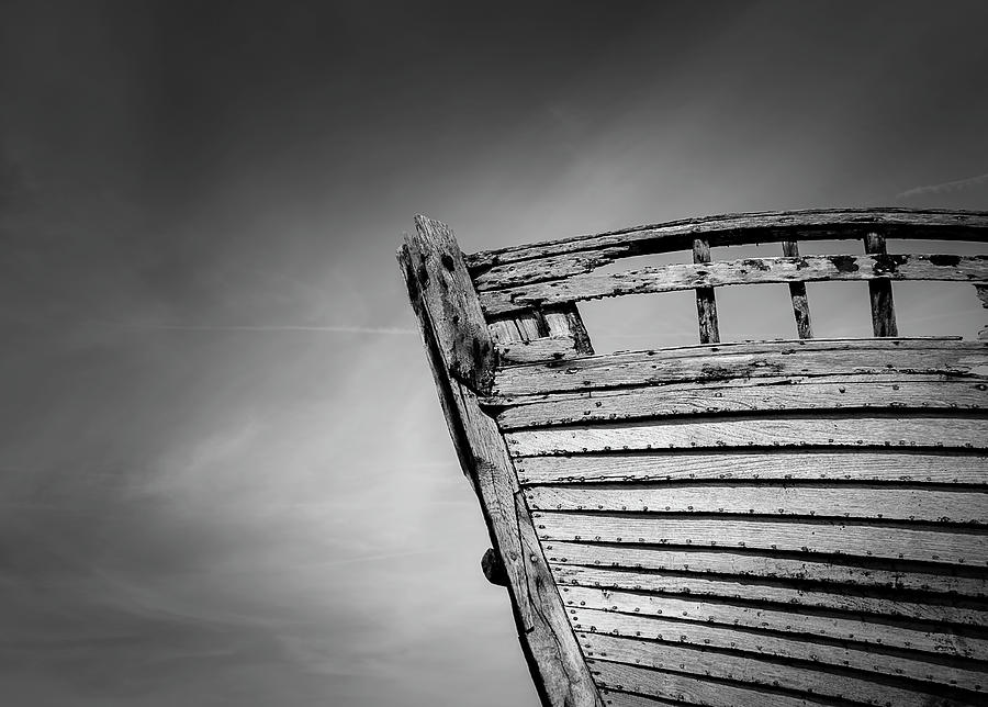 Shipwrecked BW Photograph by Rick Deacon