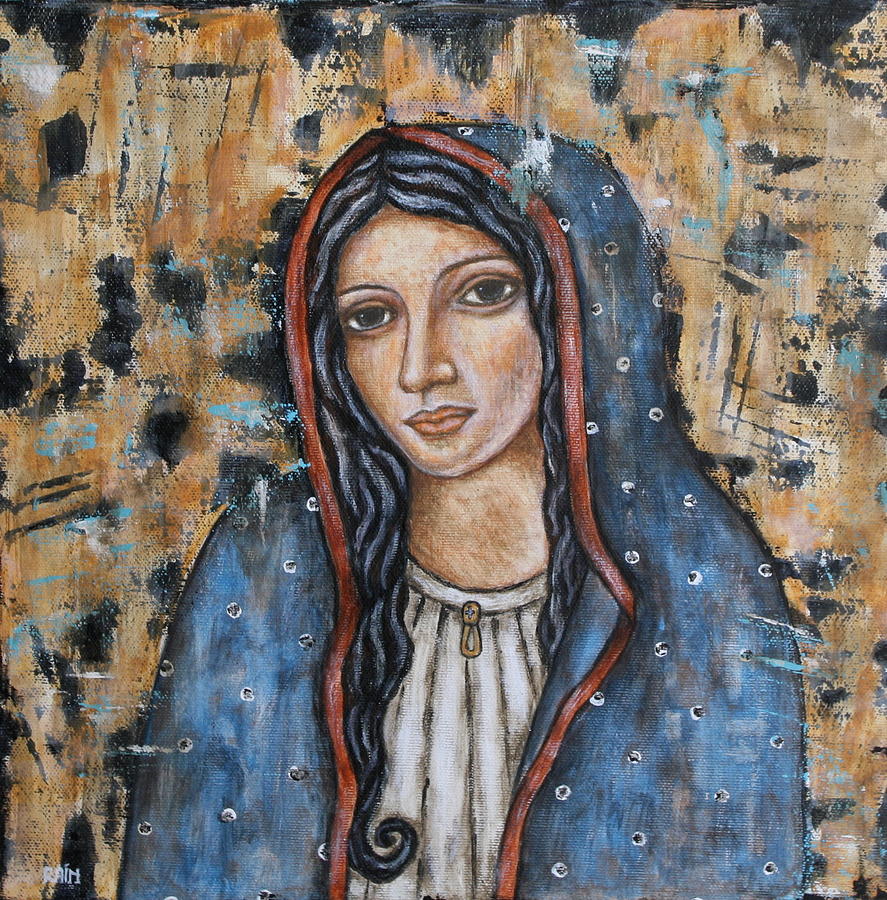 Our Lady of Guadalupe #10 Painting by Rain Ririn