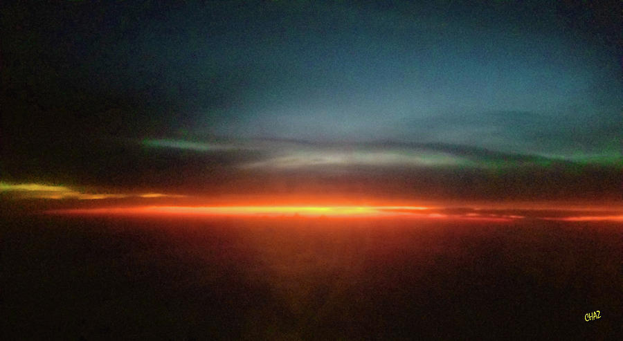 10 PM Sunset At 37000 Feet Photograph by CHAZ Daugherty