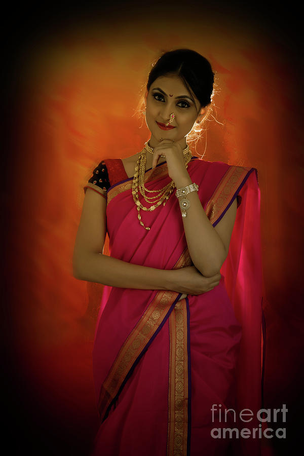 Portrait of Indian Lady #10 Photograph by Kiran Joshi