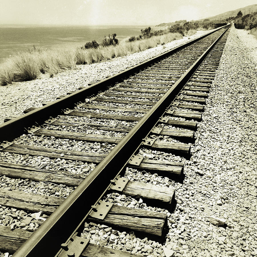 Transportation Photograph - Railway tracks  #10 by Les Cunliffe