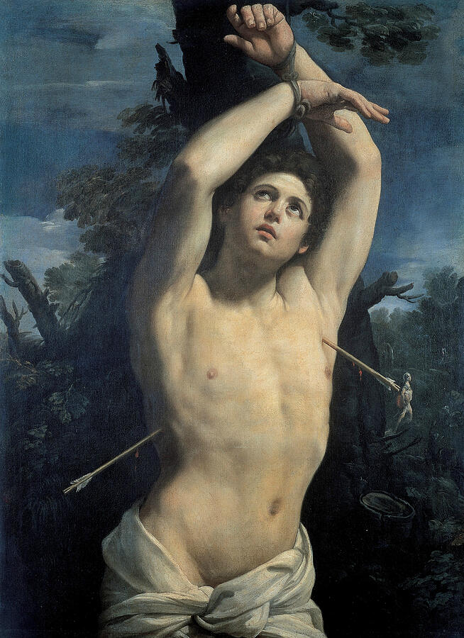 Saint Sebastian, from circa 1615 Painting by Guido Reni Saint Sebastian, from circa 1615 Painting by Guido Reni