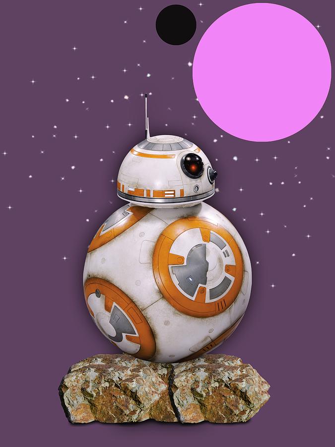 Cool Mixed Media - Star Wars BB8 Collection #10 by Marvin Blaine