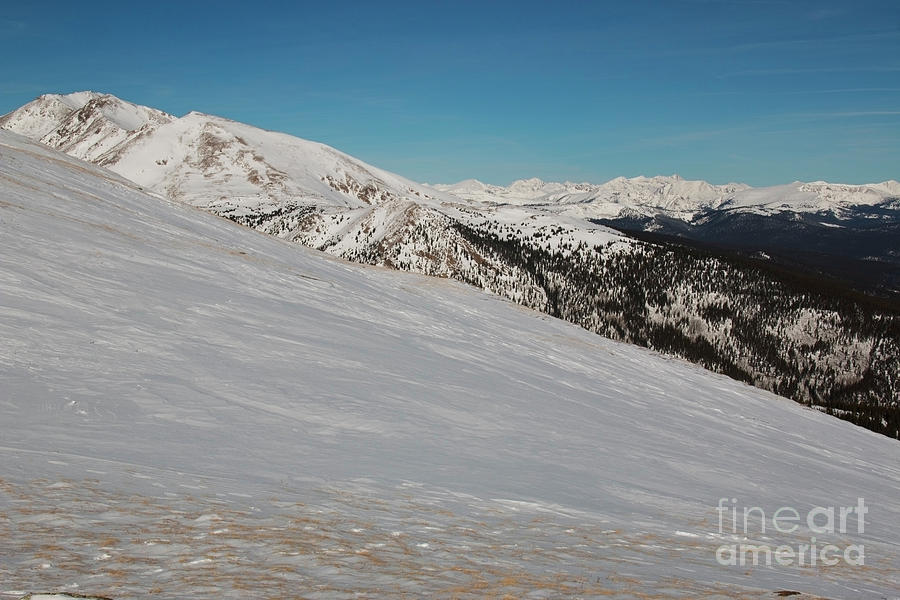 Summit of Mount Elbert Colorado in Winter #10 Photograph by Steven Krull