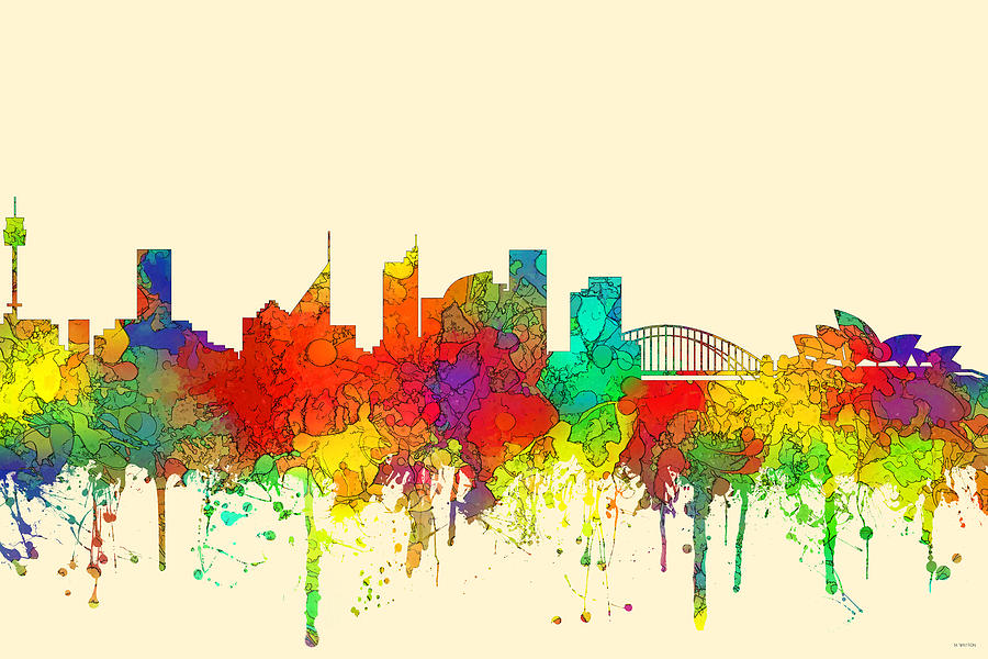 Sydney Australia Skyline #10 Digital Art by Marlene Watson