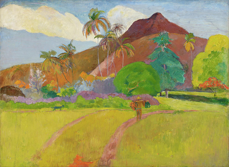 Gauguin Painting - Tahitian Landscape #10 by Paul Gauguin