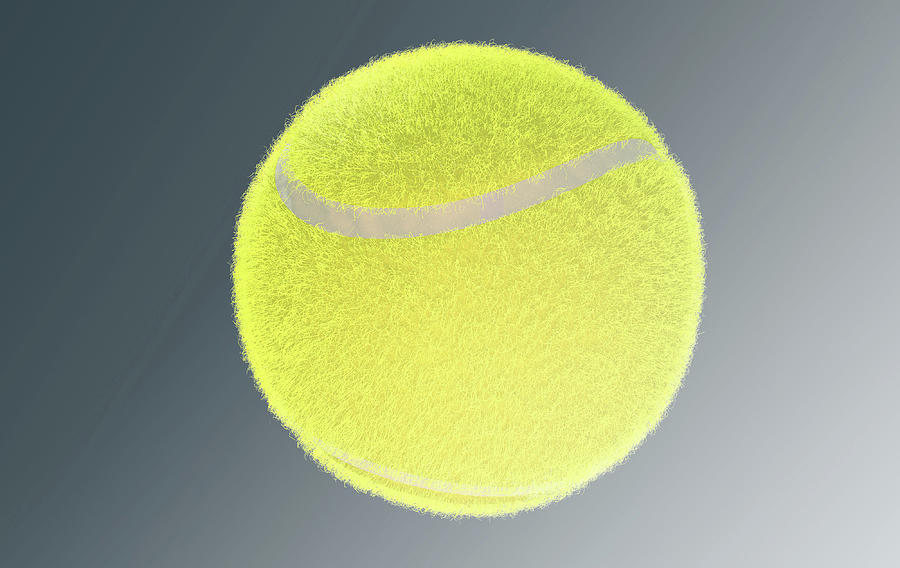 Tennis Digital Art - Tennis Ball #10 by Allan Swart