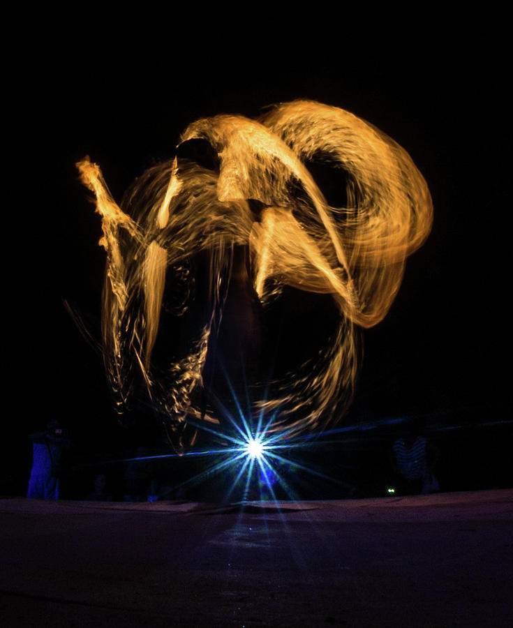 Thailand - Koh Phi Phi Don - Club Ibiza Fire Spinning Performers #10 Photograph by Ryan Kelehar